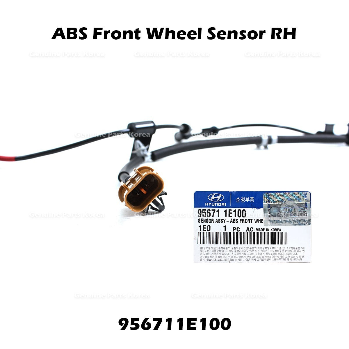 Genuine ABS Front Wheel Sensor RH 956711E100 for Hyundai Accent