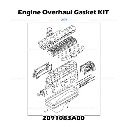 Genuine Engine Overhaul Gasket KIT 2091083A00 for Hyundai Aero