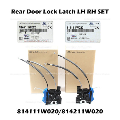 Genuine Rear Door Lock Latch LH RH SET 814111W020 814211W020 for Kia Rio