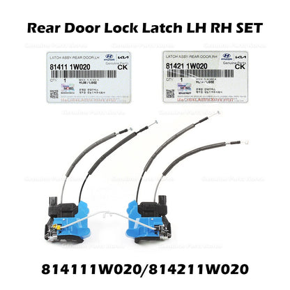 Genuine Rear Door Lock Latch LH RH SET 814111W020 814211W020 for Kia Rio