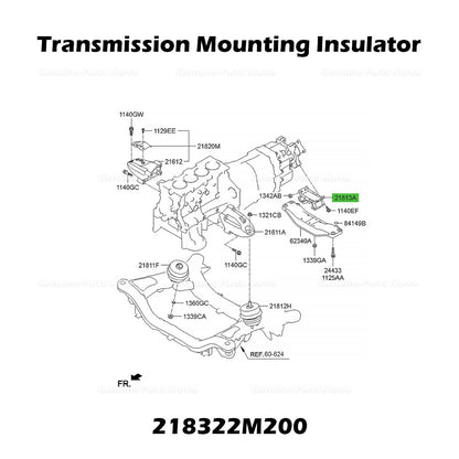 Genuine Transmission Mounting Insulator 218322M200 for Hyundai Genesis