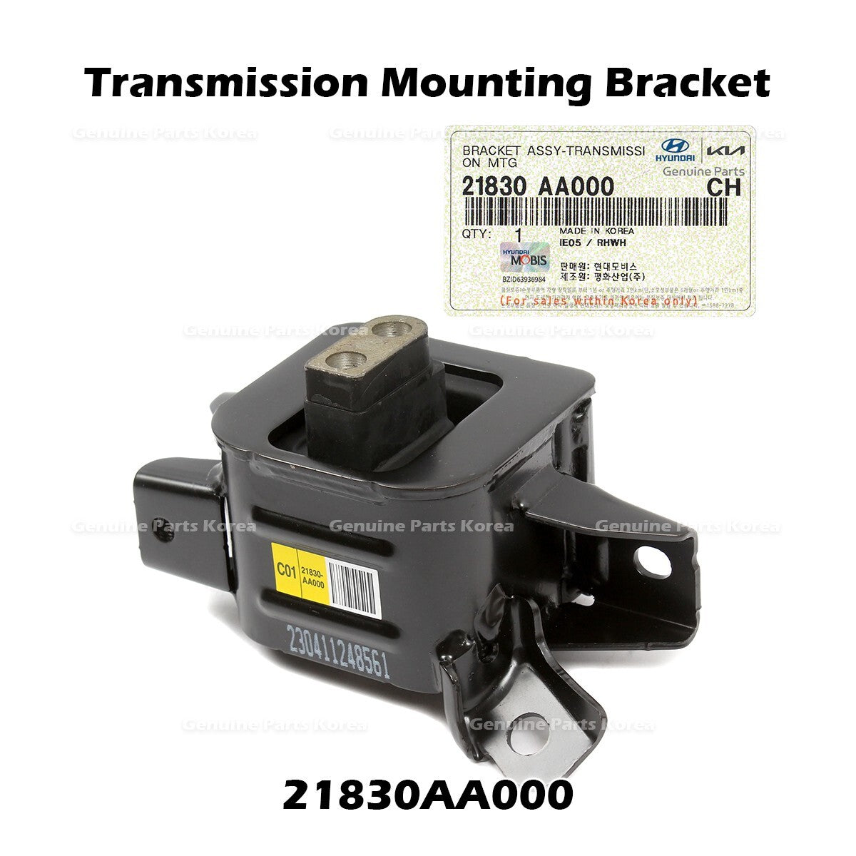 Genuine Transmission Mounting Bracket 21830AA000 for Hyundai Elantra