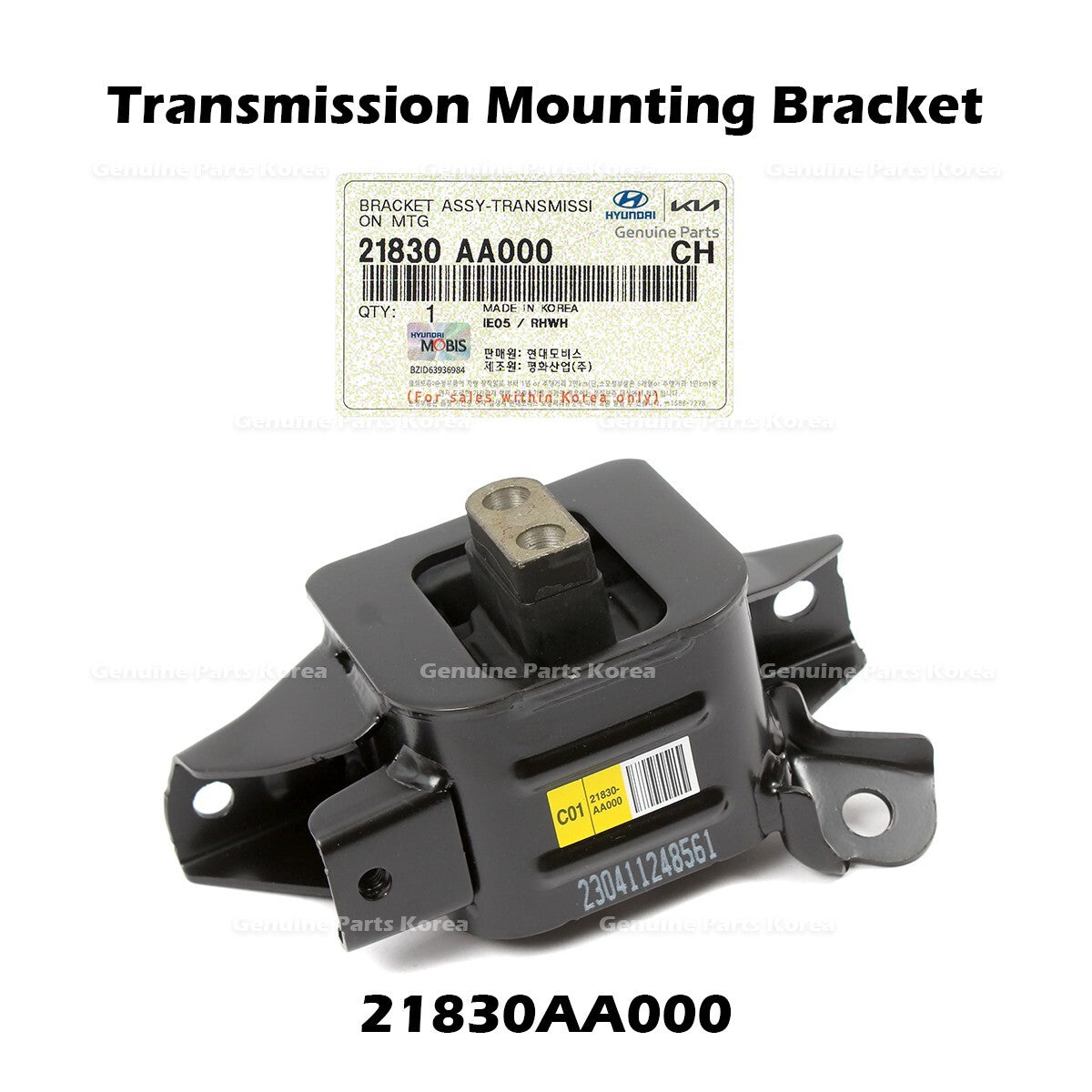 Genuine Transmission Mounting Bracket 21830AA000 for Hyundai Elantra