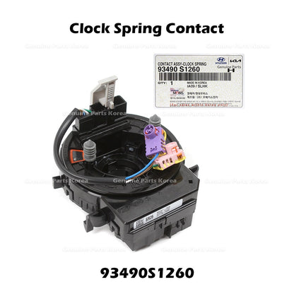 Genuine Clock Spring Contact 93490S1260 for Hyundai Palisade Santa Fe