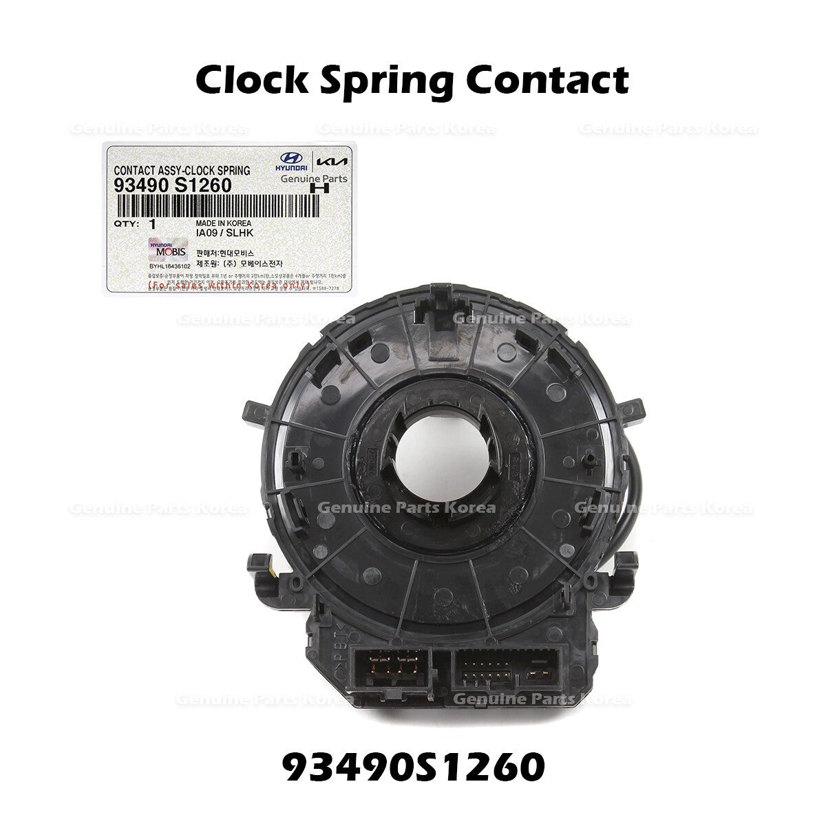Genuine Clock Spring Contact 93490S1260 for Hyundai Palisade Santa Fe