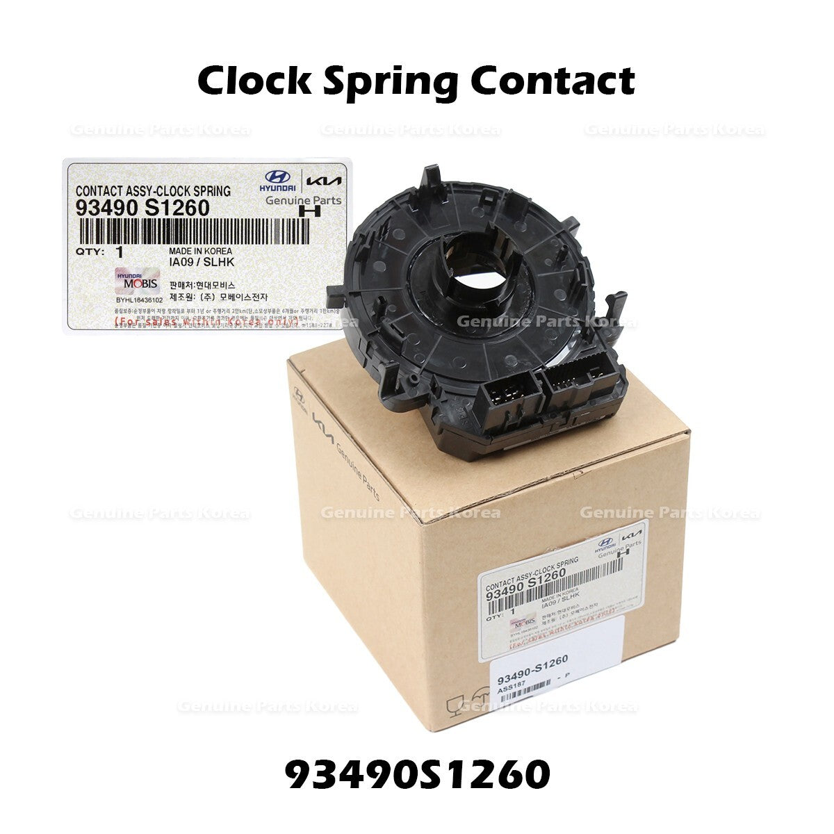 Genuine Clock Spring Contact 93490S1260 for Hyundai Palisade Santa Fe