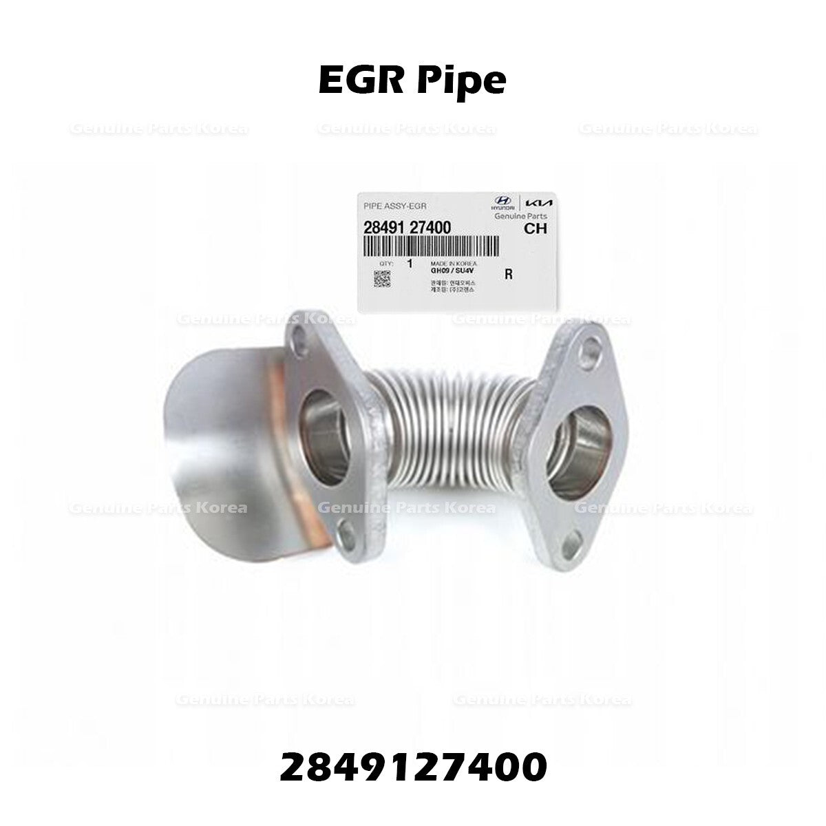 Genuine EGR Pipe 2849127400 for Hyundai Santa Fe Tuscon Kia Sportage