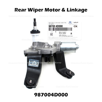 Genuine Rear Wiper Motor & Linkage 987004D000 for Hyundai Entourage Kia Sedona