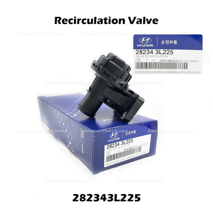 Genuine Recirculation Valve 282343L225 for Hyundai Elantra Kona Kia Forte Soul