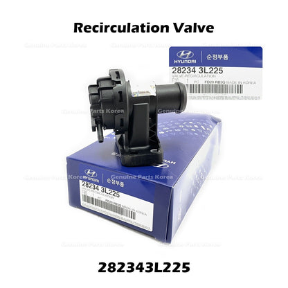 Genuine Recirculation Valve 282343L225 for Hyundai Elantra Kona Kia Forte Soul