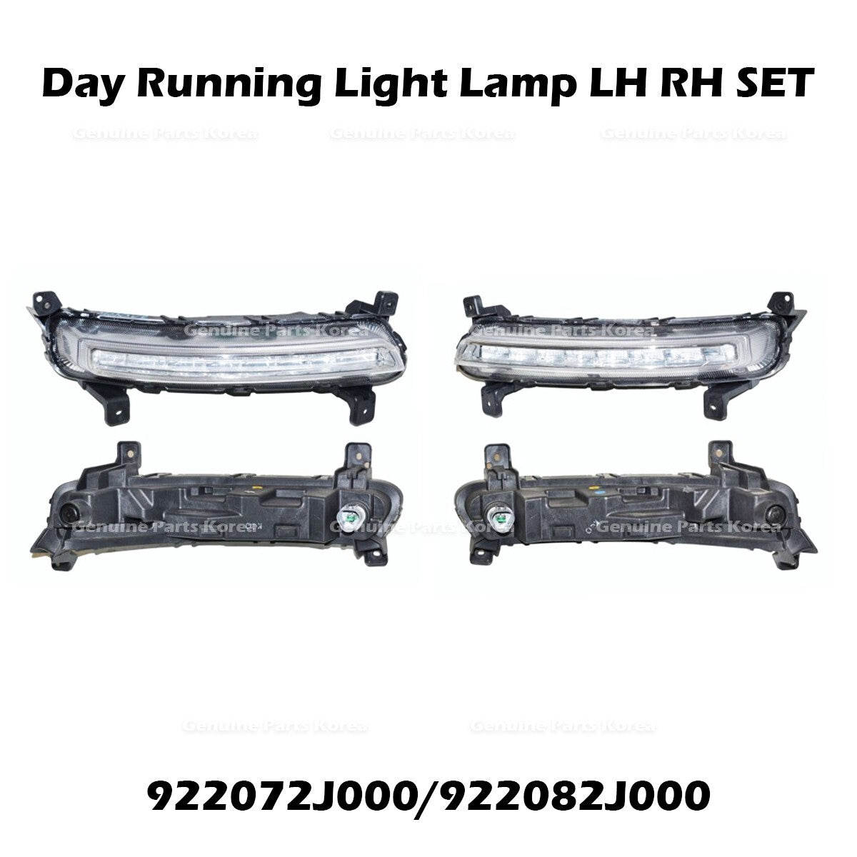 Genuine Day Running Light Lamp LH RH SET 922072J000 922082J000 for Kia Mohave