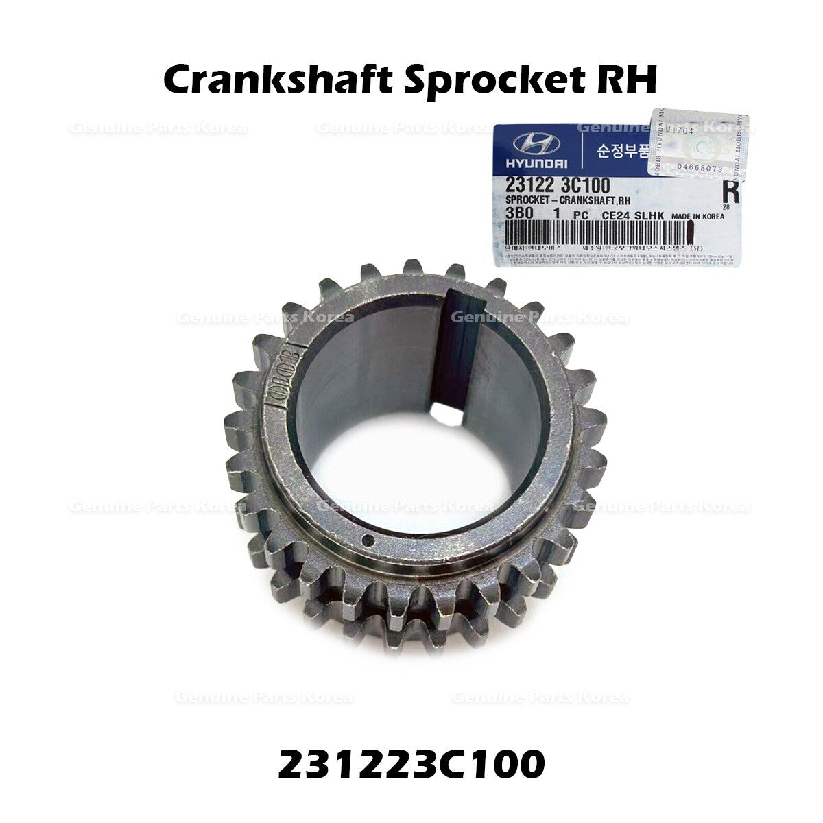 Genuine Crankshaft Sprocket RH 231223C100 for Hyundai Santa Fe Kia Sorento