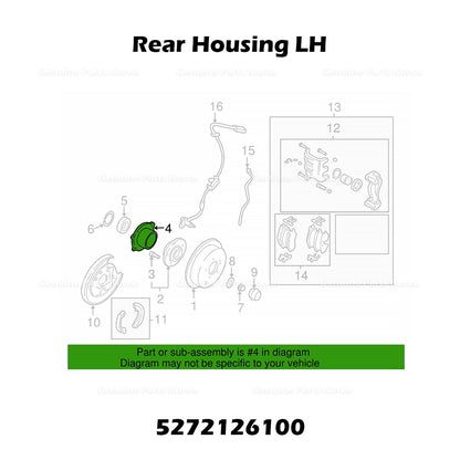 Genuine Rear Housing LH 5272126100 for Hyundai Santa Fe