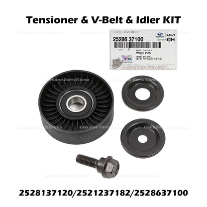 Genuine Tensioner & V-Belt & Idler KIT 2528137120 2521237182 2528637100