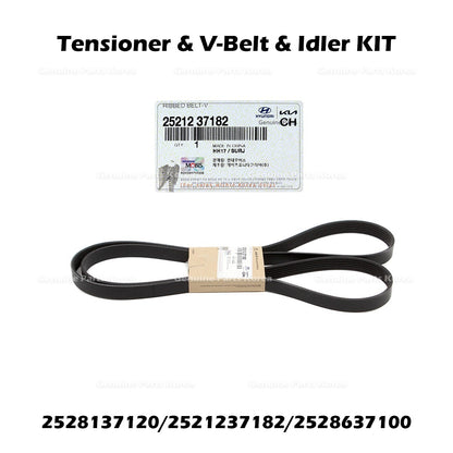 Genuine Tensioner & V-Belt & Idler KIT 2528137120 2521237182 2528637100