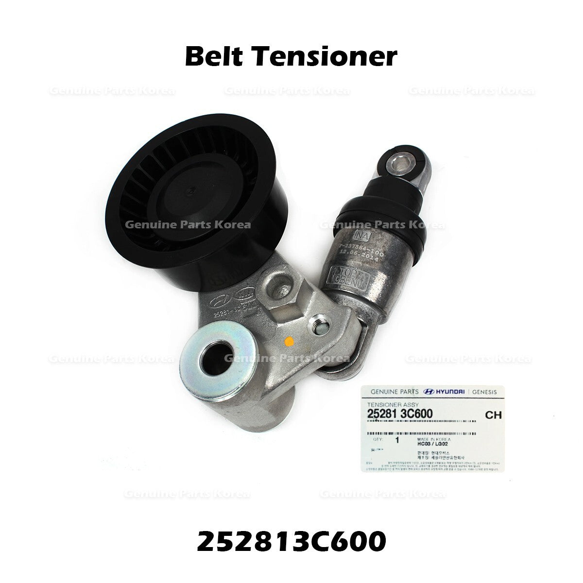 Genuine Belt Tensioner 252813C600 for Hyundai Genesis Kia Borrego K900 Stinger