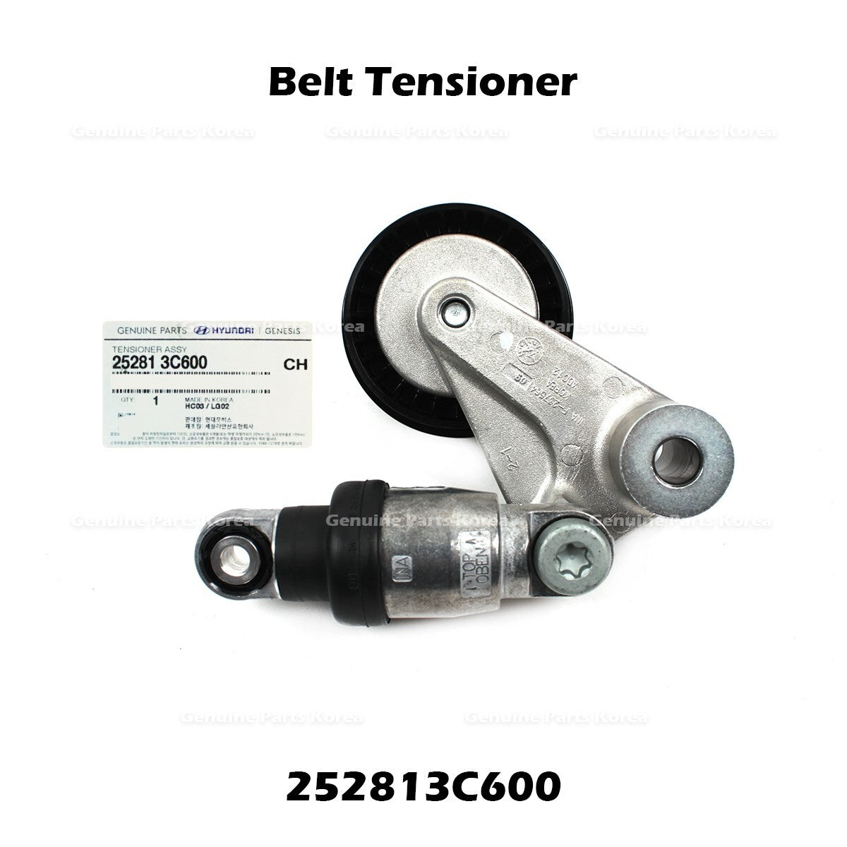 Genuine Belt Tensioner 252813C600 for Hyundai Genesis Kia Borrego K900 Stinger