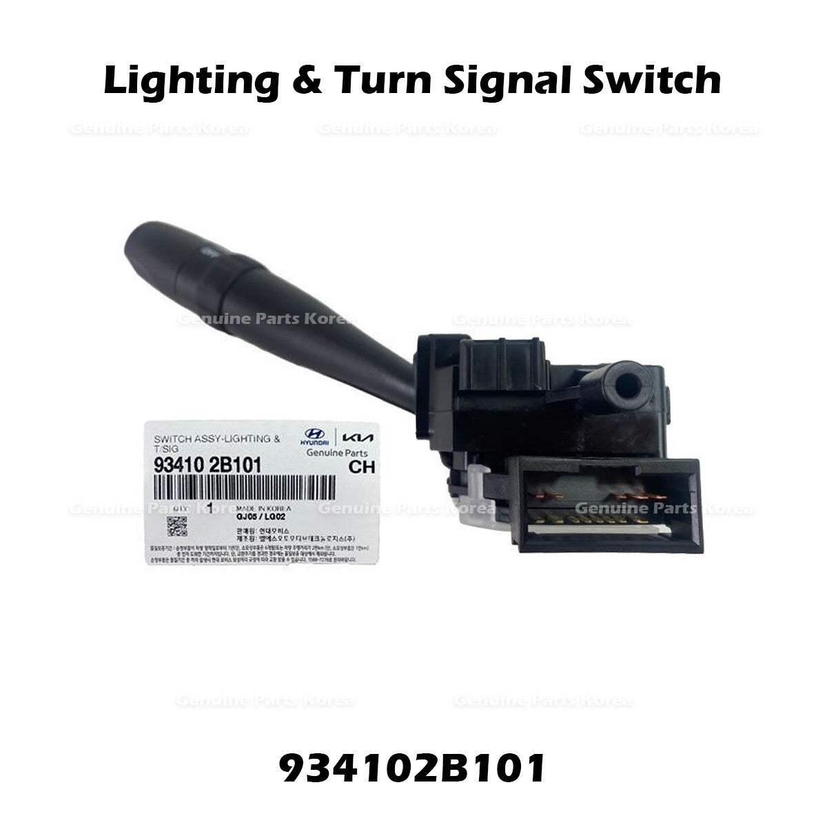 Genuine Lighting & Turn Signal Switch 934102B101 for Hyundai Santa Fe