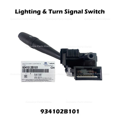Genuine Lighting & Turn Signal Switch 934102B101 for Hyundai Santa Fe