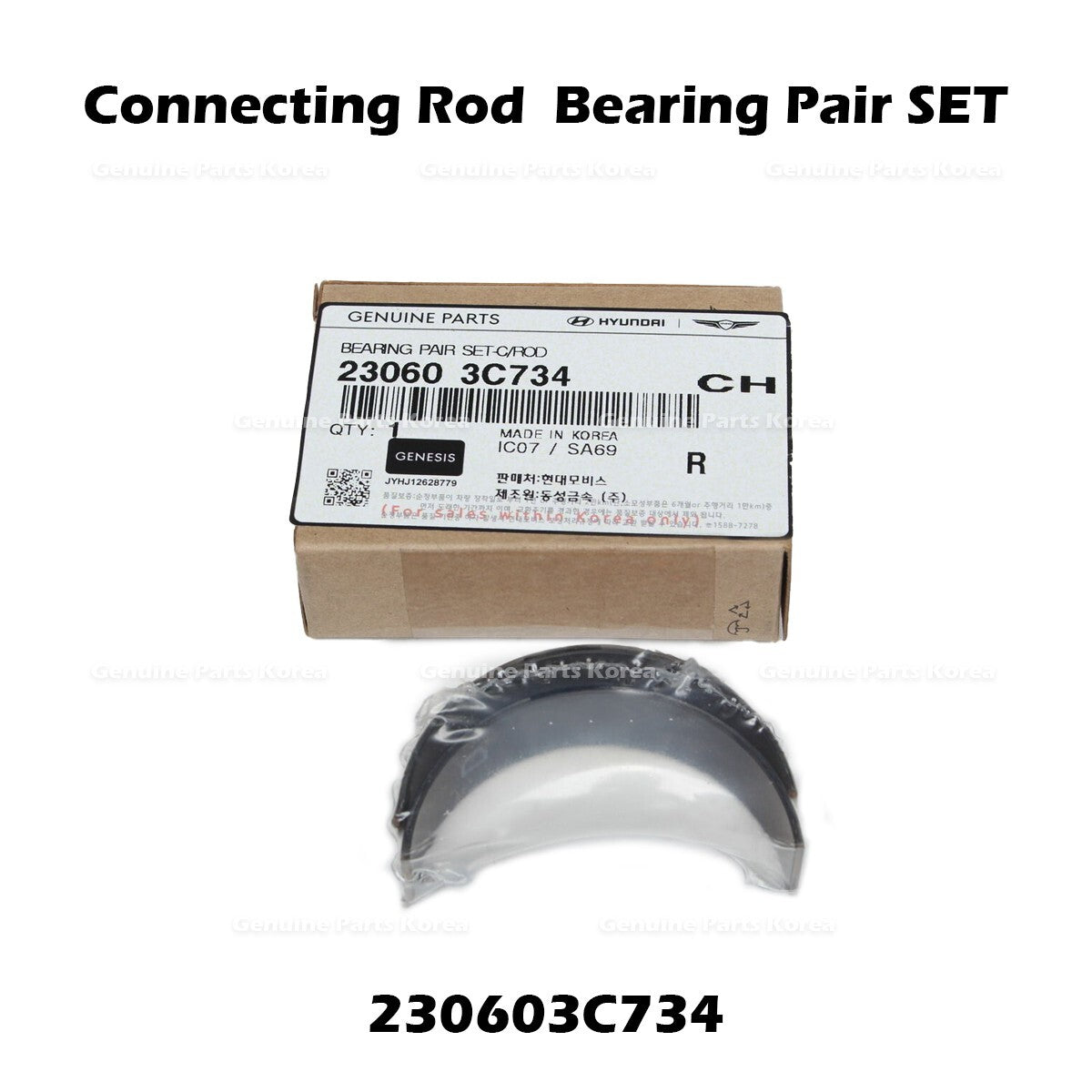 Genuine Connecting Rod  Bearing Pair SET 230603C734 for Hyundai Genesis Kia