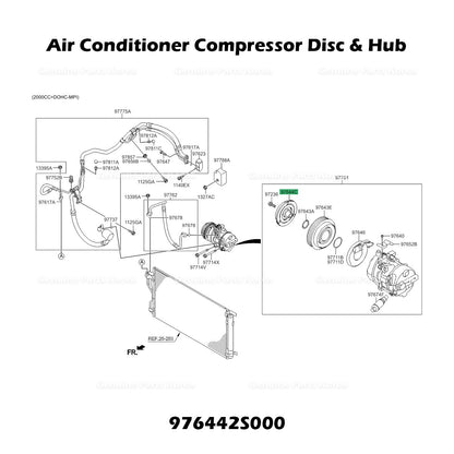 Genuine Air Conditioner Compressor Disc & Hub 976442S000 for Hyundai Kia