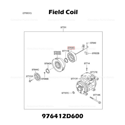 Genuine Field Coil 976412D600 for Hyundai Tuscon Kia Sportage
