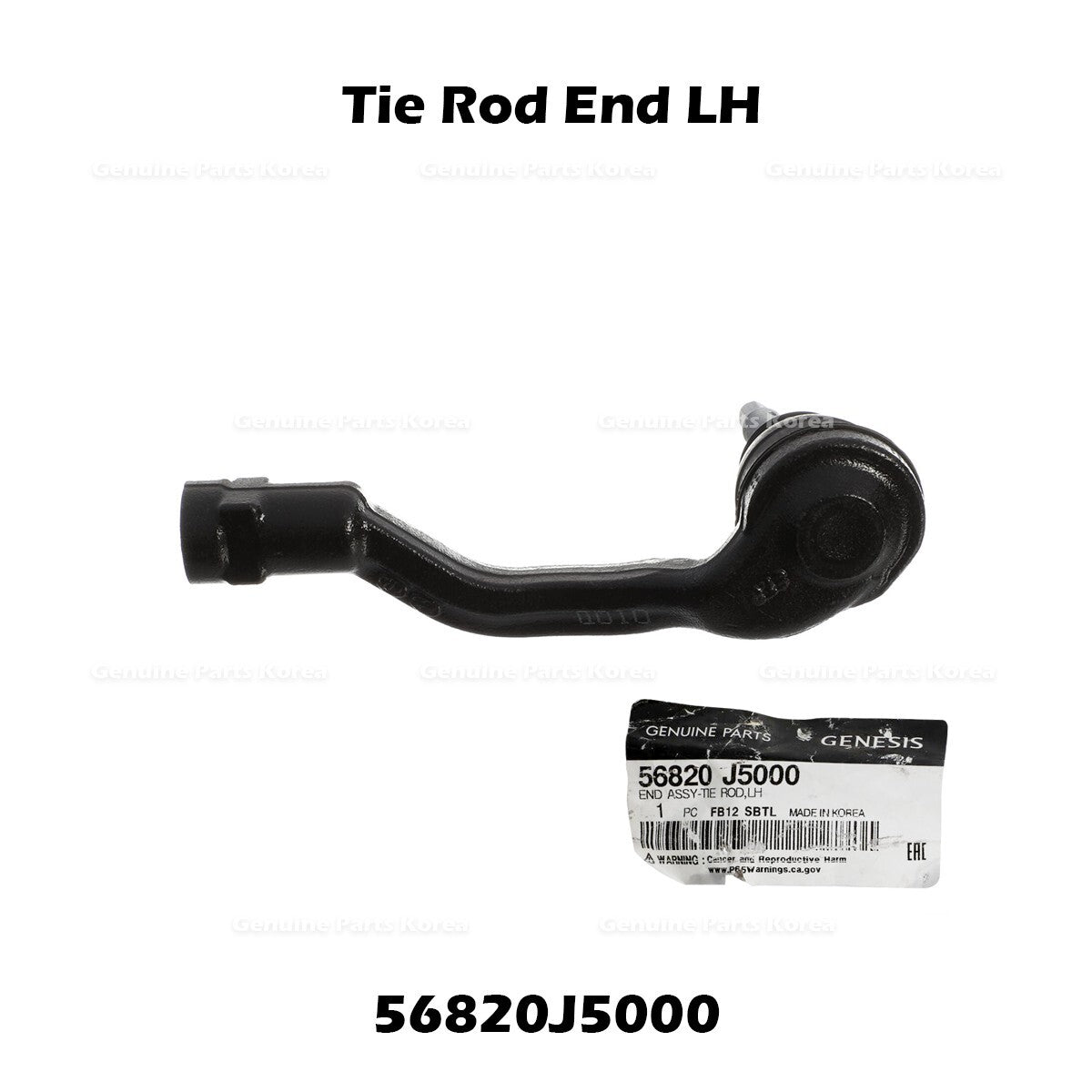 Genuine Tie Rod End LH 56820J5000 for Hyundai Genesis G70 Kia Stinger