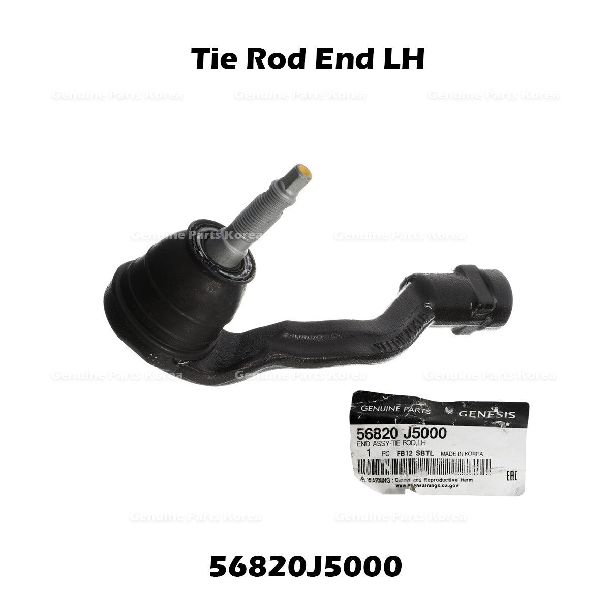 Genuine Tie Rod End LH 56820J5000 for Hyundai Genesis G70 Kia Stinger
