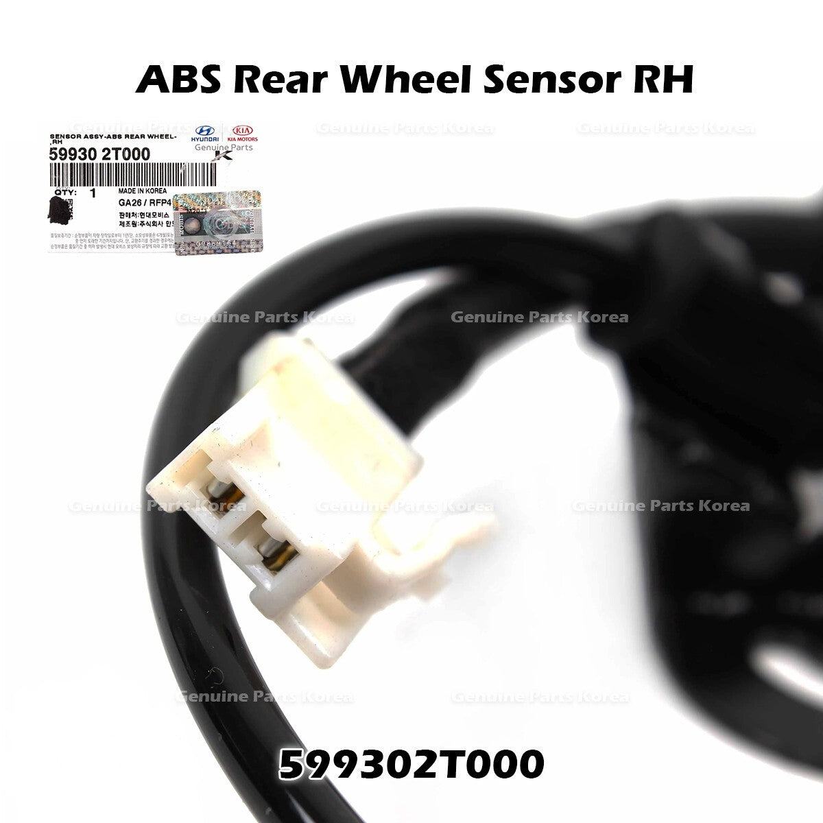 Genuine ABS Rear Wheel Sensor RH 599302T000 for Kia Optima