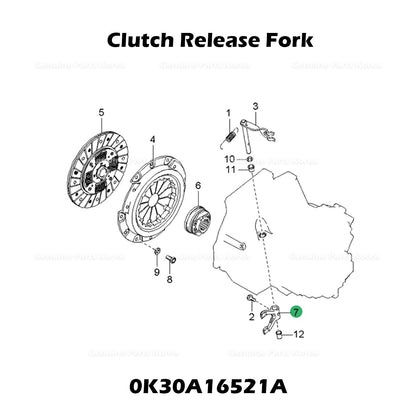 Genuine Clutch Release Fork 0K30A16521A for Kia Rio