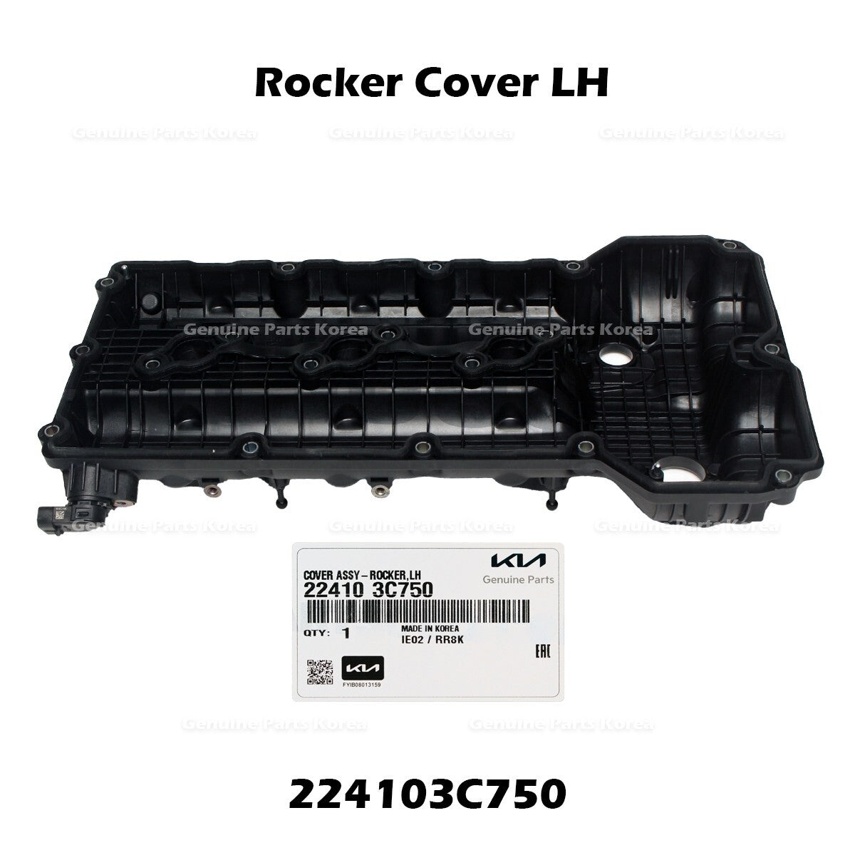 Genuine Rocker Cover LH 224103C750 for Hyundai Genesis Kia Borrego