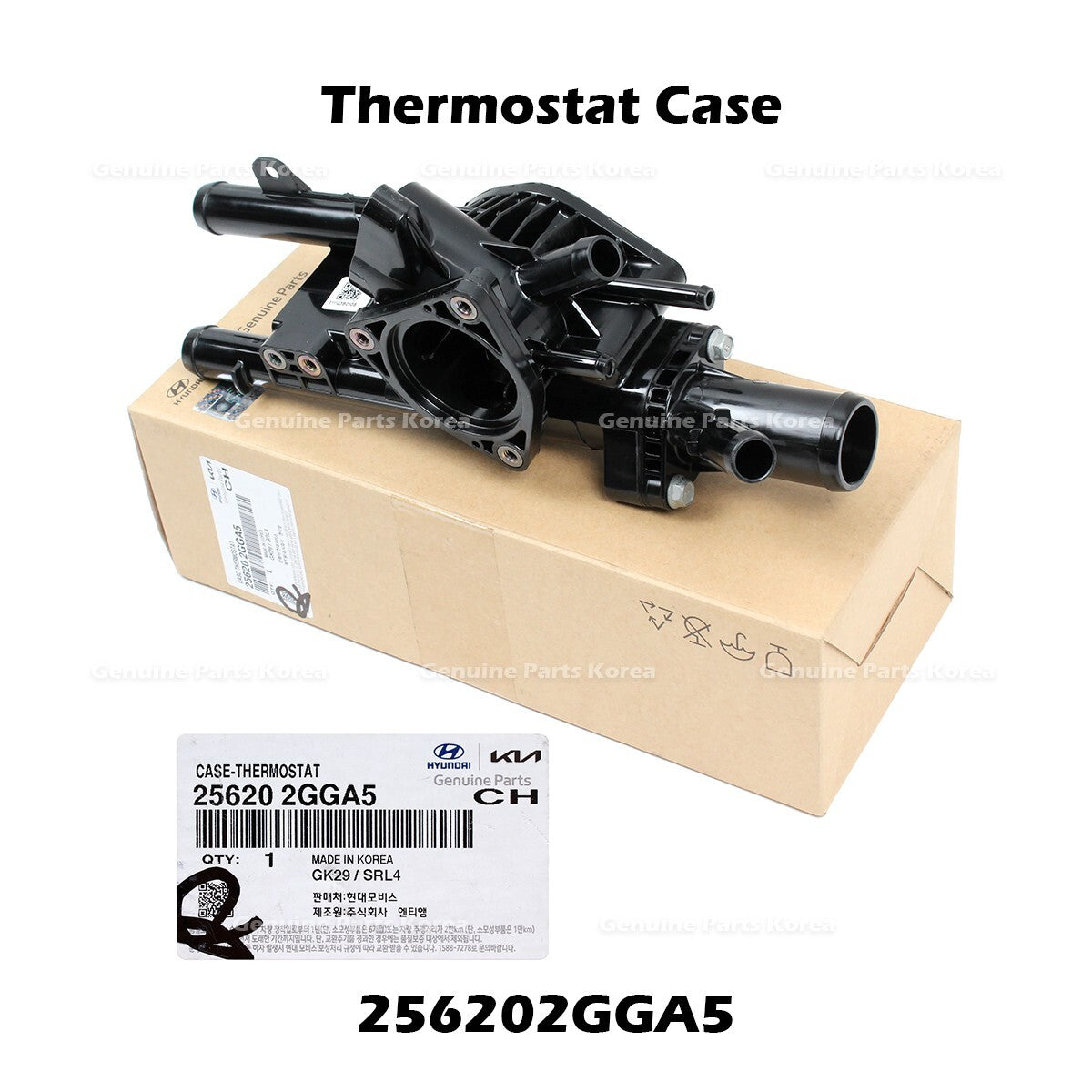 Genuine Thermostat Case 256202GGA5 for Hyundai Santa Fe Sonata Kia Optima