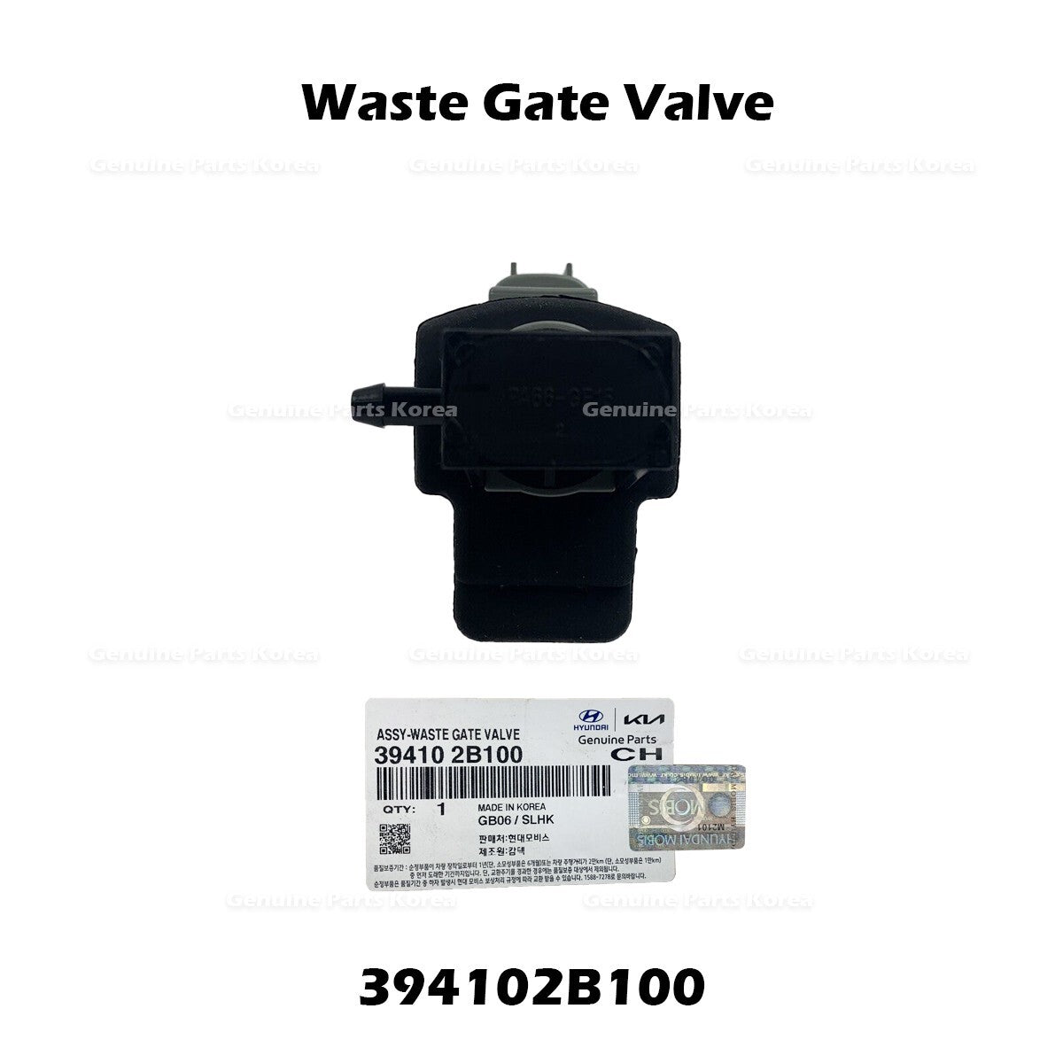 Genuine Waste Gate Valve 394102B100 for Hyundai Elantra Veloster Kia Forte