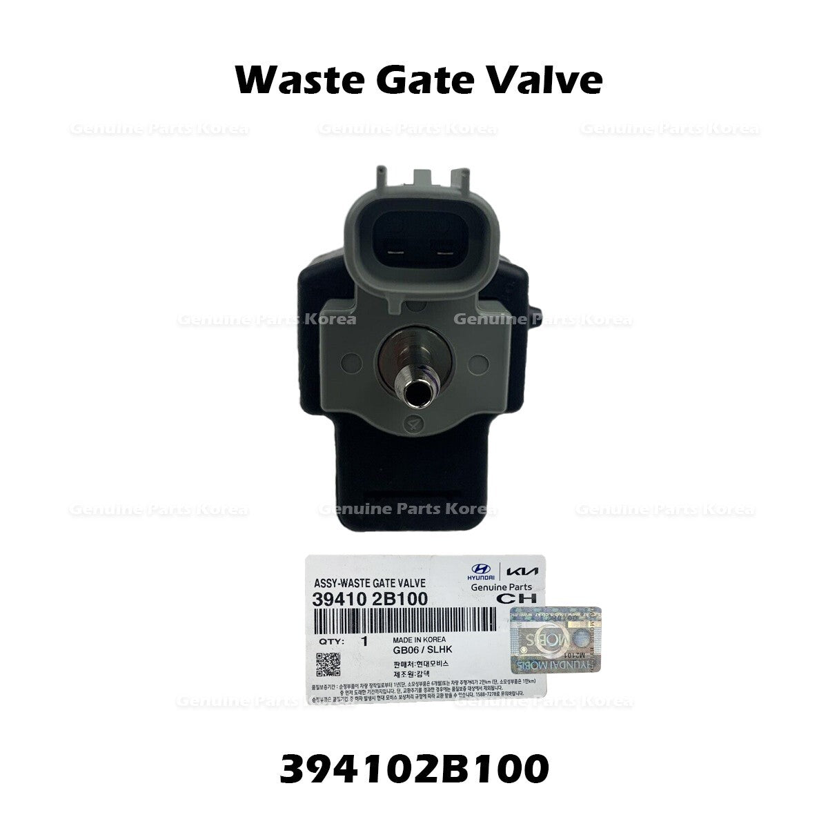 Genuine Waste Gate Valve 394102B100 for Hyundai Elantra Veloster Kia Forte