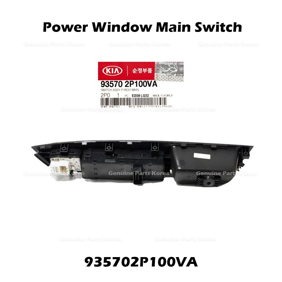 Genuine Power Window Main Switch 935702P100VA for Kia Sorento