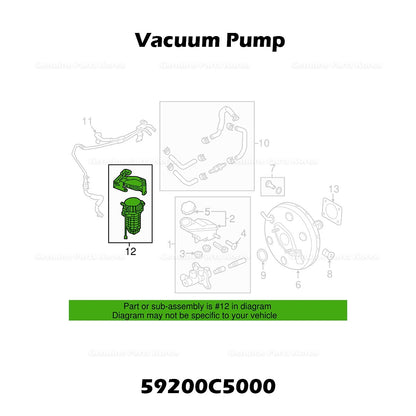 Genuine Vacuum Pump 59200C5000 for Kia Sorento