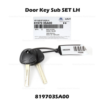Genuine Door Key Sub SET LH 819703SA00 for Hyundai Sonata