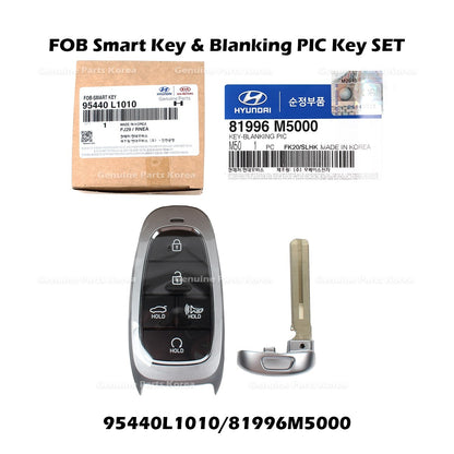 Genuine FOB Smart Key & Blanking PIC Key SET 95440L1010 for Hyundai Sonata