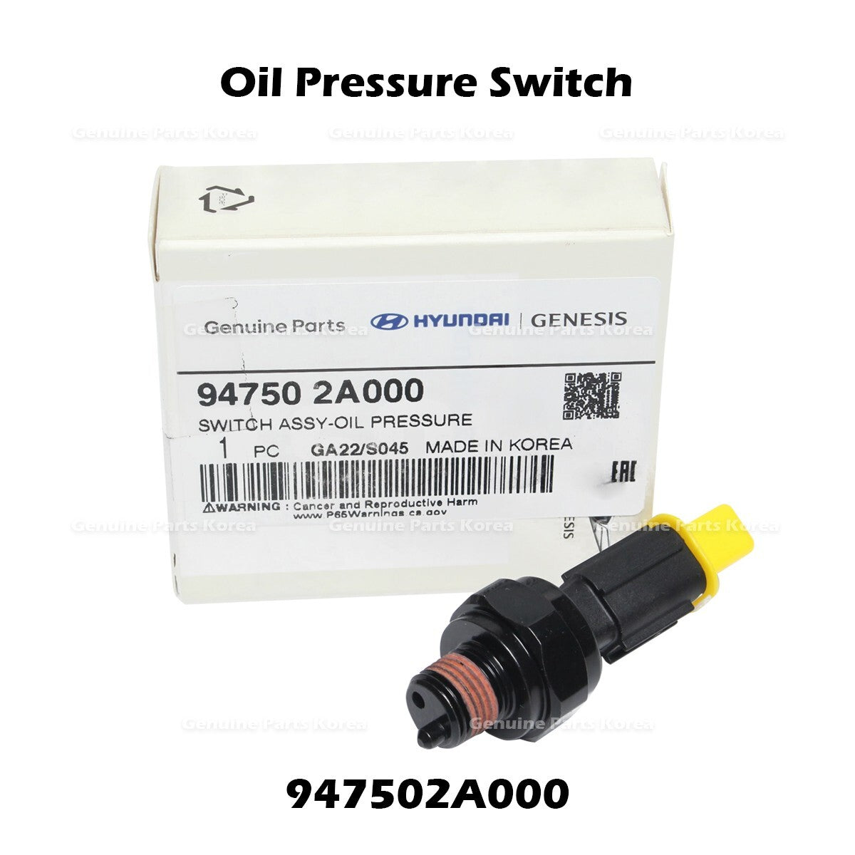 Genuine Oil Pressure Switch 947502A000 for Hyundai Genesis