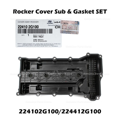 Genuine Rocker Cover Sub & Gasket SET for Hyundai Santa Fe Tucson Kia Optima