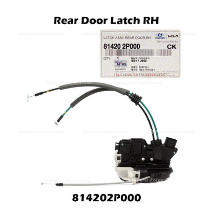 Genuine Rear Door Latch RH 814202P000 for Kia Sorento