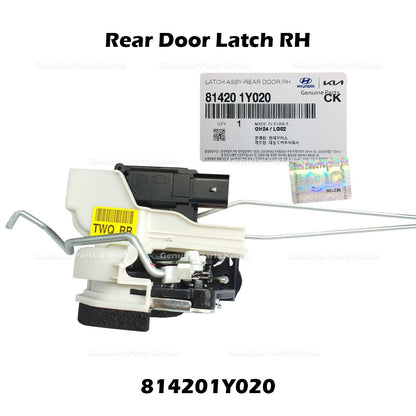 Genuine Rear Door Latch RH 814201Y020 for Kia Picanto