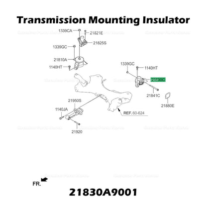 Genuine Transmission Mounting Insulator 21830A9001 for Kia Sedona