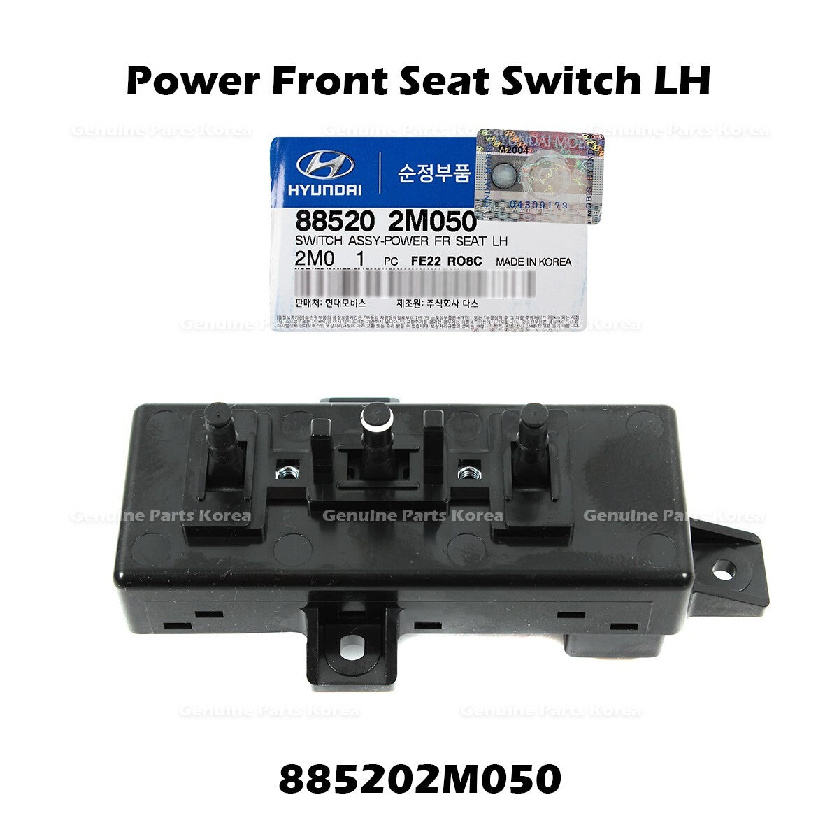 Genuine Power Front Seat Switch LH 885202M050 for Hyundai Genesis Coupe