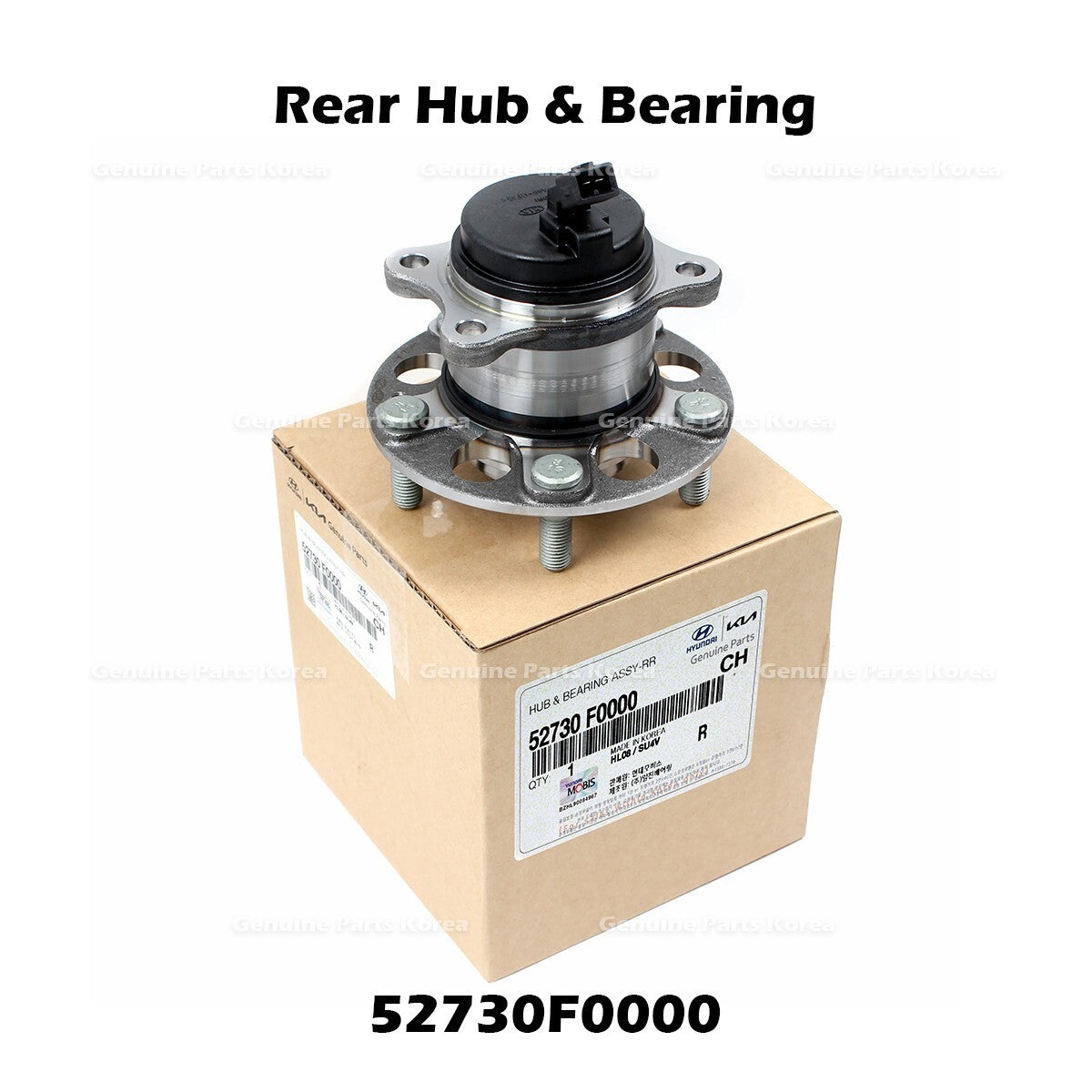 Genuine Rear Hub & Bearing 52730F0000 for Hyundai Elantra Ioniq Kia Forte