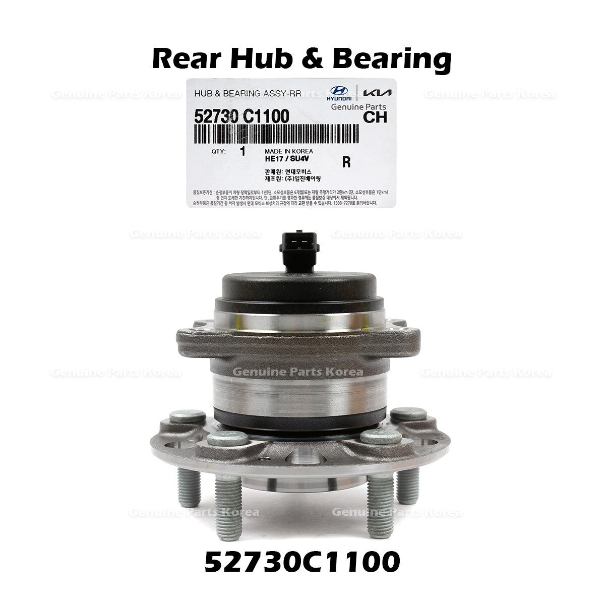 Genuine Rear Hub & Bearing 52730C1100 for Hyundai Sonata Tucson Kia Optima