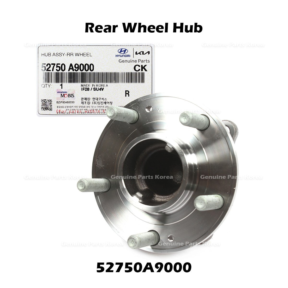 Genuine Rear Wheel Hub 52750A9000 for Kia Sedona