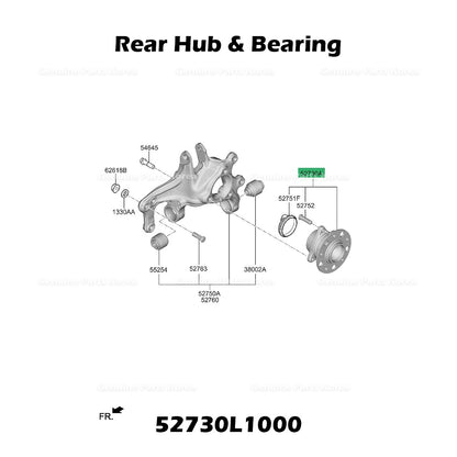 Genuine Rear Hub & Bearing 52730L1000 for Hyundai Elantra Sonata Kia K5