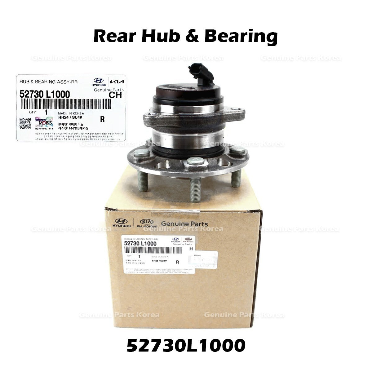 Genuine Rear Hub & Bearing 52730L1000 for Hyundai Elantra Sonata Kia K5