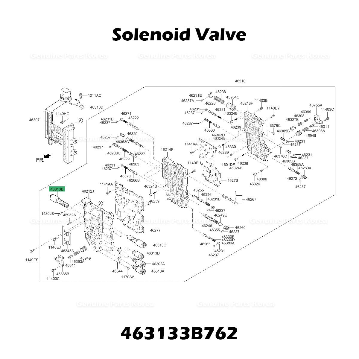 Genuine Solenoid Valve 463133B762 for Hyundai Azera Santa Fe Kia Optima Sedona